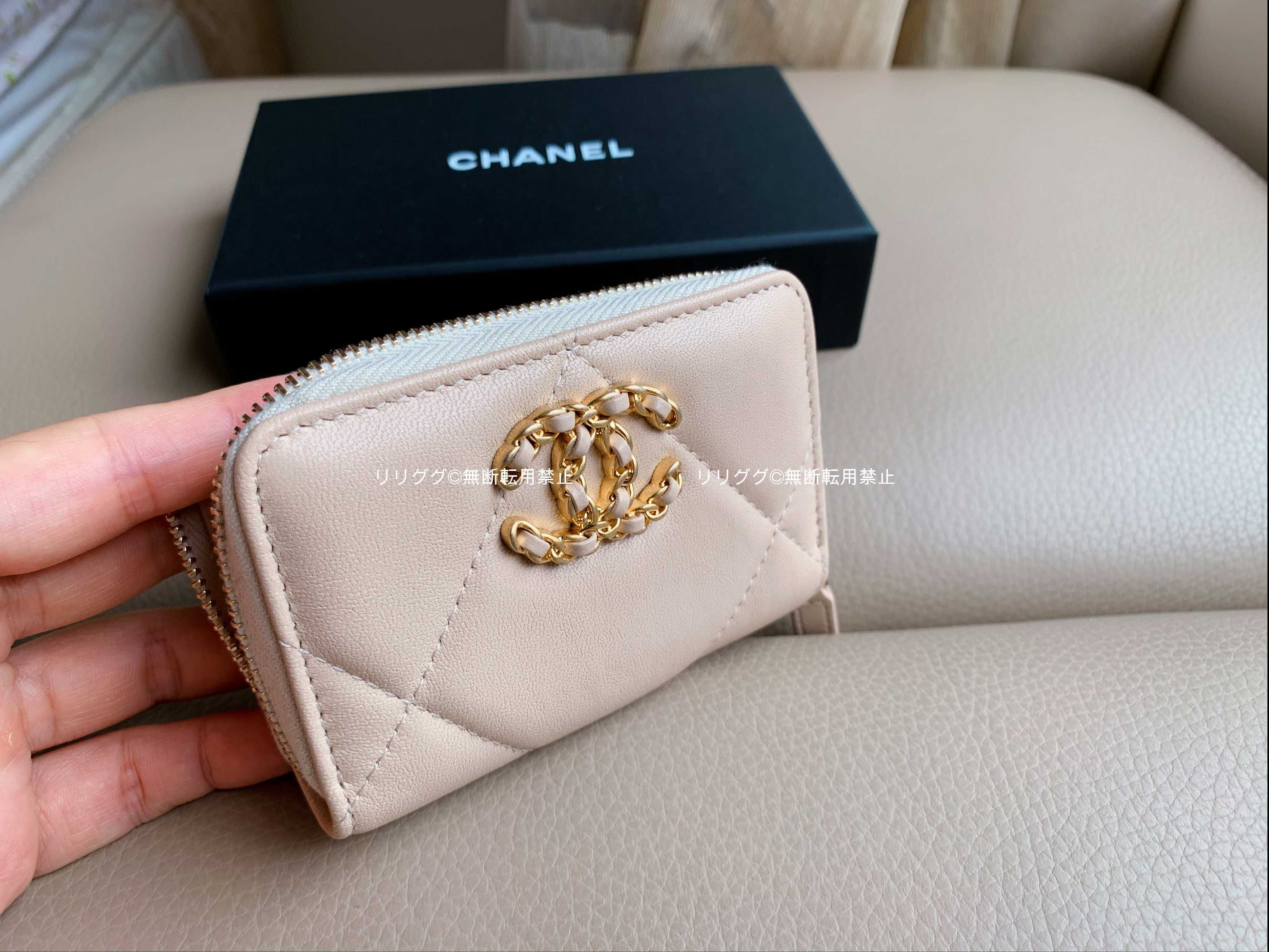CHANEL 19モデル コインパース カードケース 小銭入れ-