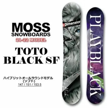 MOSS TOTO BLACK SF 151 19-20 19-20 MOSS モス スノーボード TOTO