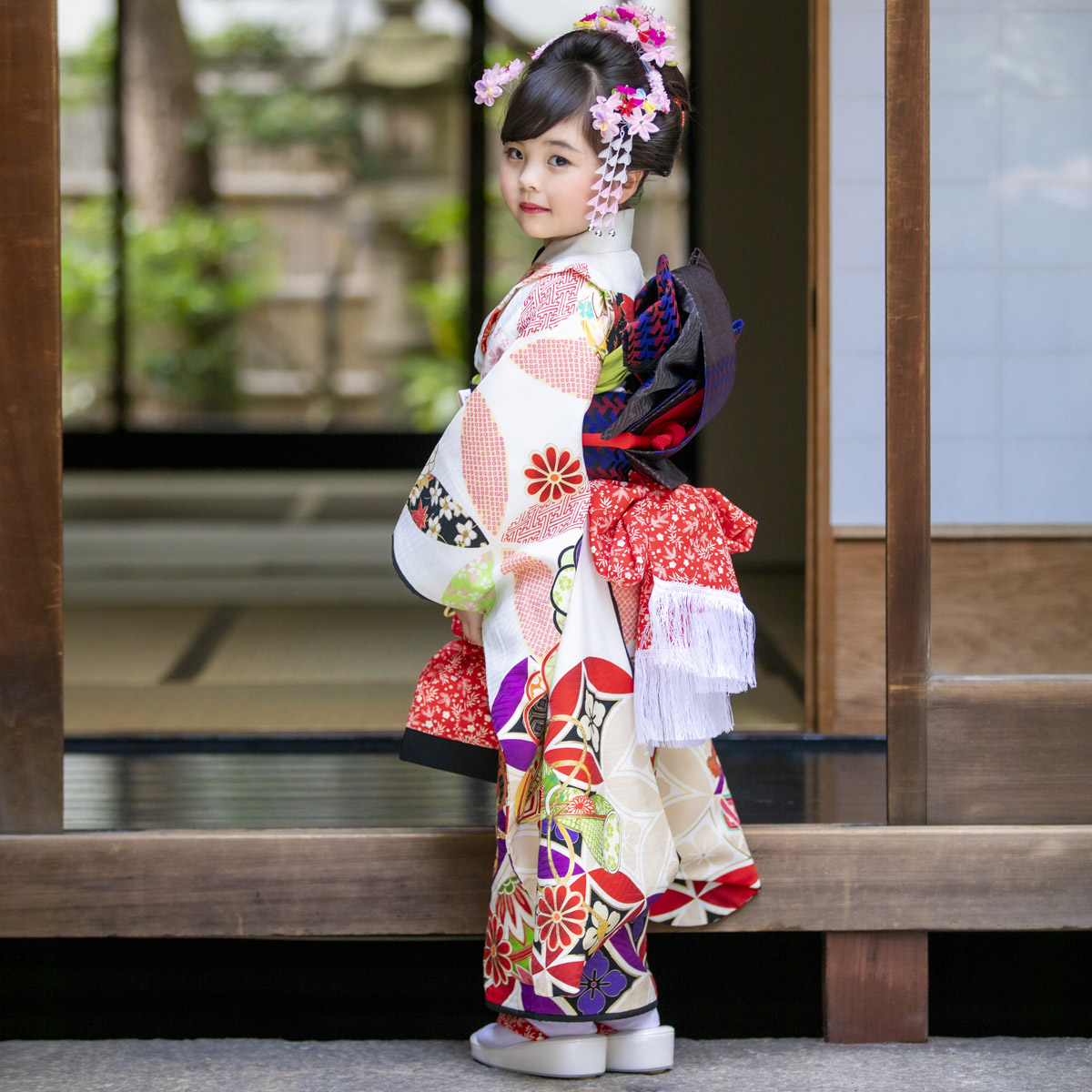 七五三 7歳 女子 着物セット レディース 七五三 美品-