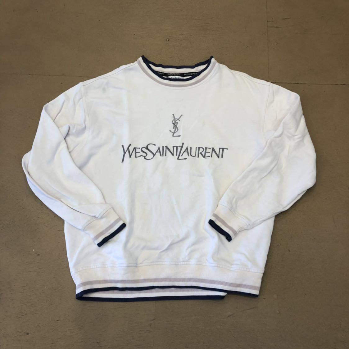 90s Yves Saint Laurent イヴサンローラン スウェット 黒