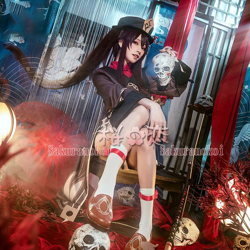純正ショッピング 原神 コスプレ 喵屋小铺 胡桃 Mサイズ 衣装 ウィッグ 
