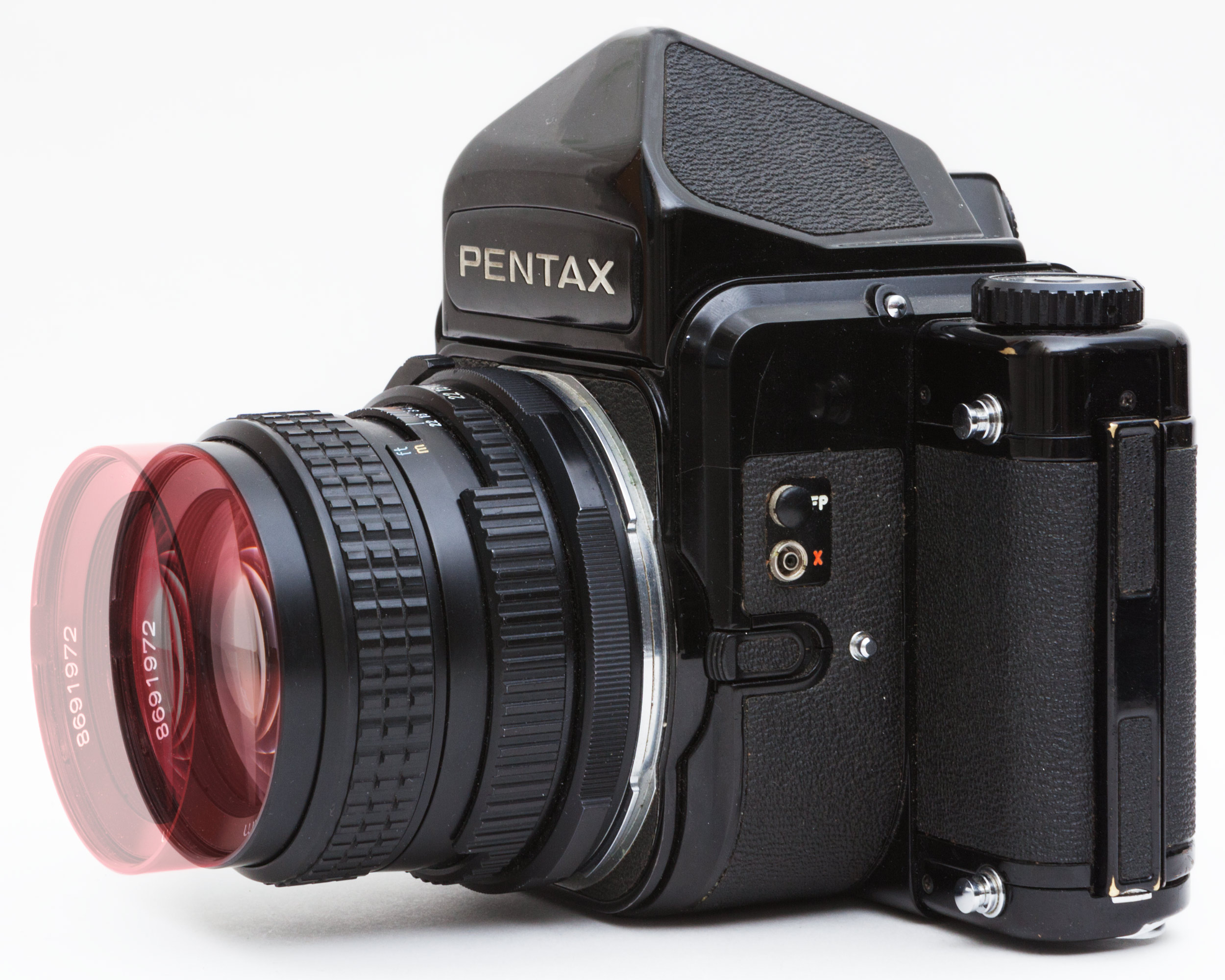 国内企業販売  専用ケース付き 1:2.4/105 TAKUMAR 6x7 PENTAX フィルムカメラ