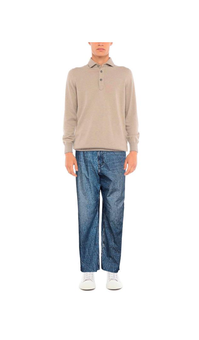バレンシアガ balenciaga 21ss デニム パンツ トロンプルイユ 新作モデル バレンシアガ パンツ デニム トロンプルイユ 21ss balenciaga デニム/ジーンズ