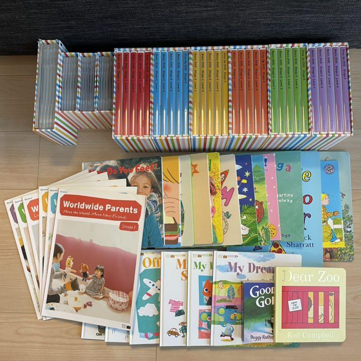 大阪最安値 ワールドワイドキッズ　DVD30本、CD12枚(未開封含む) 知育玩具