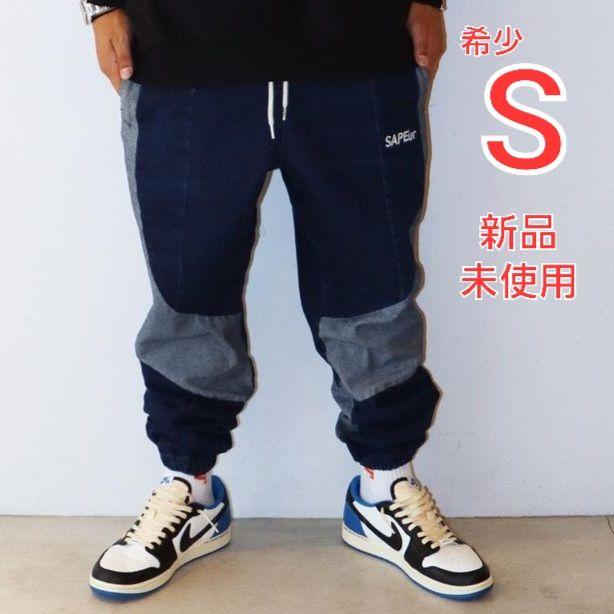 SAPEur DENIM TRACK PANTS Lサイズインディゴ - デニム/ジーンズ