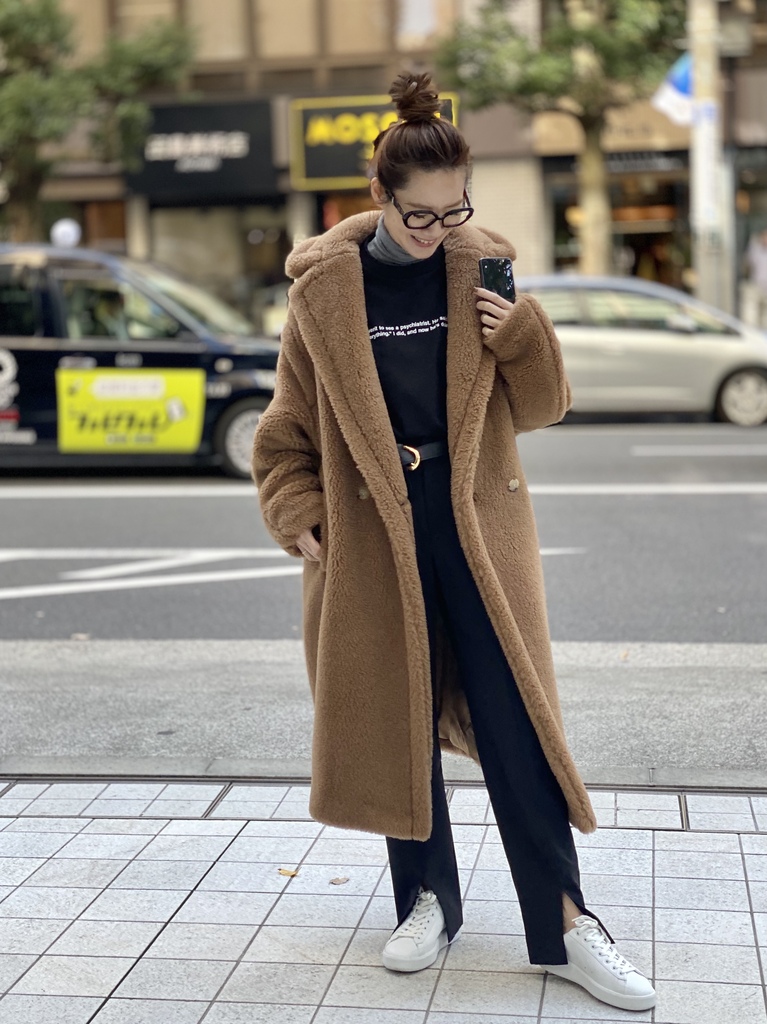 【美品】Max Mara  マックスマーラ テディベアコート キャメル サイズM